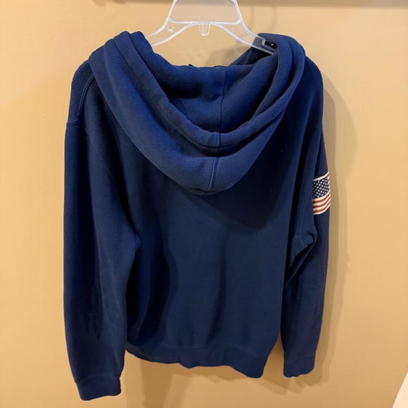 Vintage Polo Ralph Lauren Men's Big Pony Full Zip Hoodie Heavyweight Size Large - Picture 2 of 13